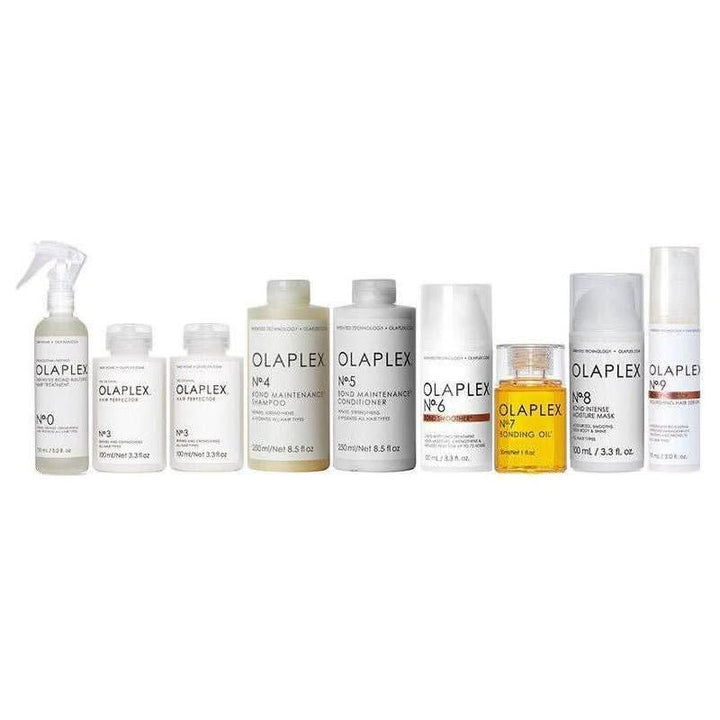 OLAPLEX Complete Hair Repair System Full-Size Kit | The Ultimate Bond Building Haircare Routine Salon-level bond repair—now in one complete at-home kit!
