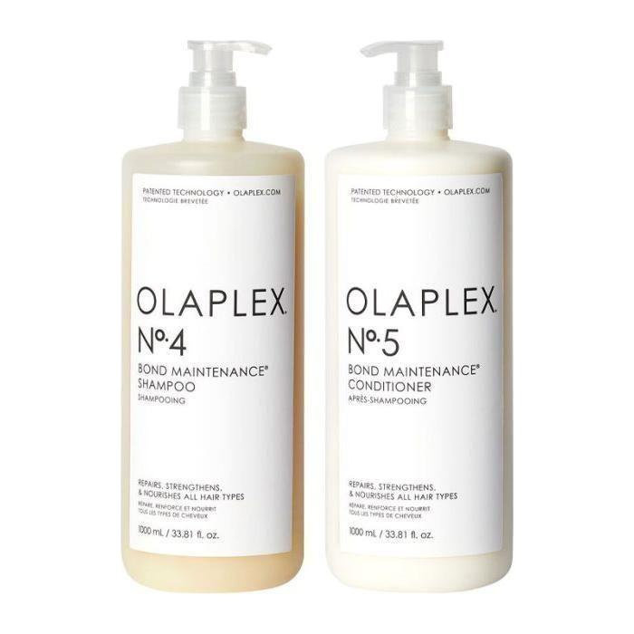 Olaplex No.4 Shampoo & No.5 Conditioner 1L Duo Bundle | Bond Repair & Strengthening