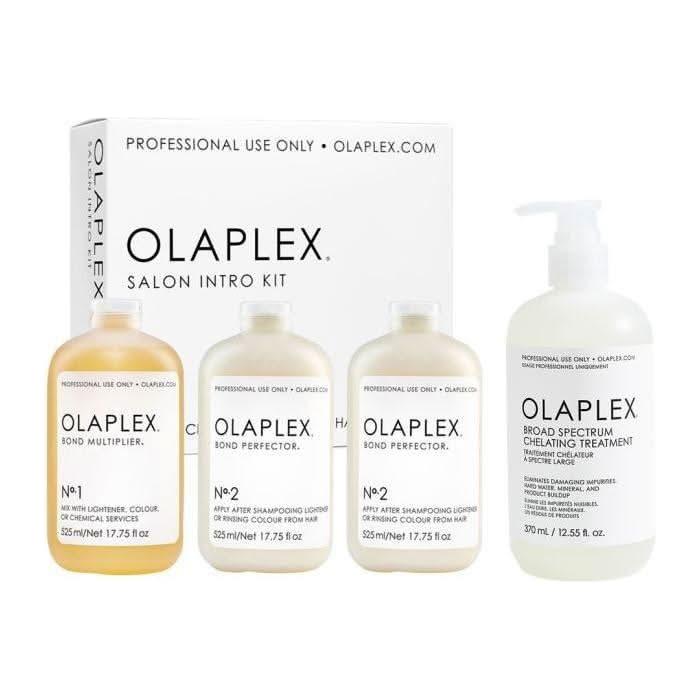 Olaplex Salon Intro Kit & Chelating Treatment Bundle | Professional Bond Repair + Deep Detox Treatment