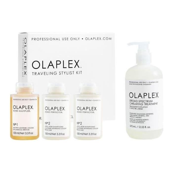 Olaplex Traveling Stylist Kit & Chelating Treatment Bundle Ultimate Hair Care Set | Strengthen, Detoxify & Repair On-the-Go