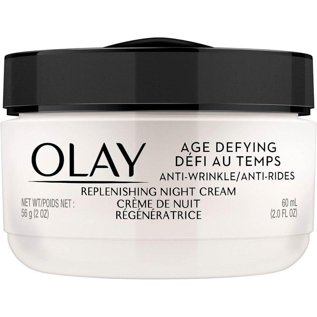 Olay Age Defying Anti-Wrinkle Night Cream 60ml | Hydrating Overnight Treatment for Smoother Skin