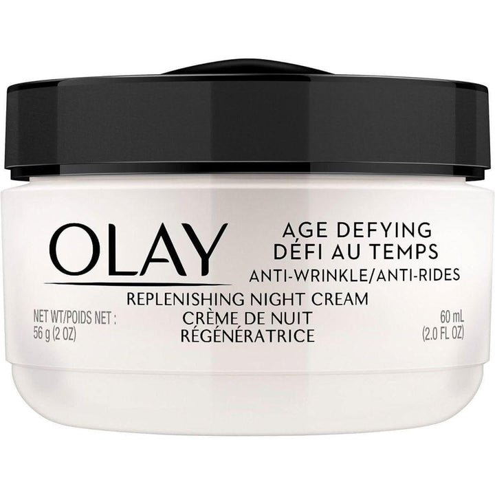 Olay Age Defying Anti-Wrinkle Night Cream 60ml | Hydrating Overnight Treatment for Smoother Skin