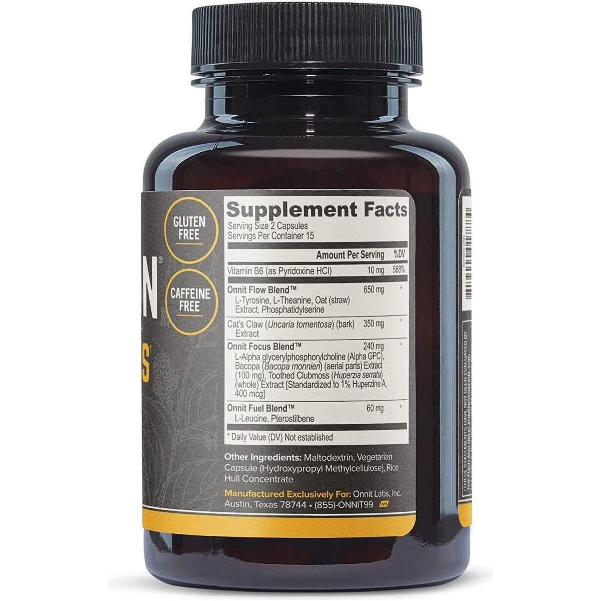 Onnit Alpha Brain: Think Faster, Focus Deeper, Remember More Naturally!