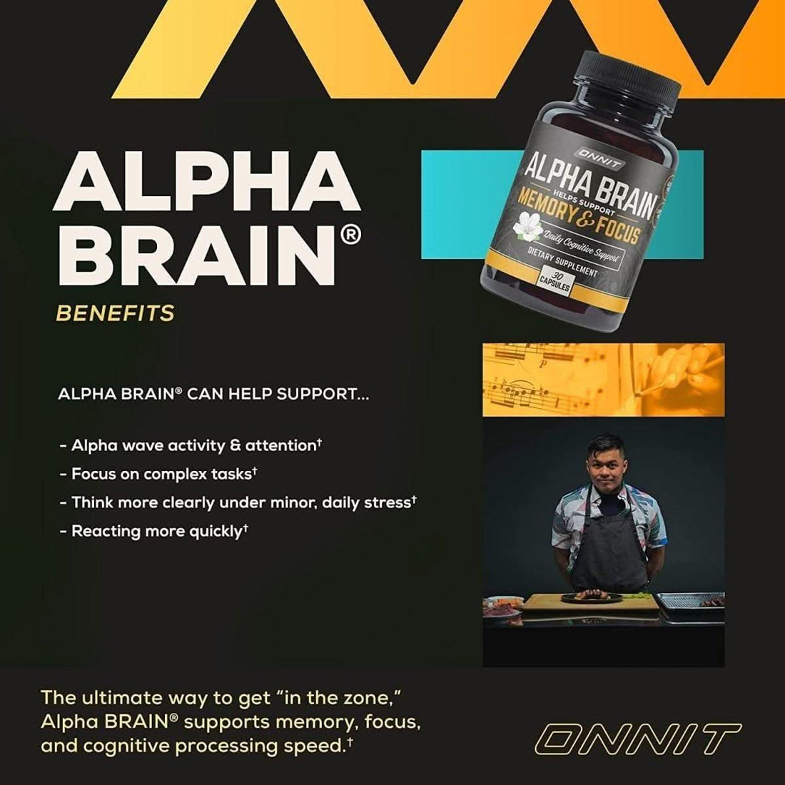 Onnit Alpha Brain: Think Faster, Focus Deeper, Remember More Naturally!