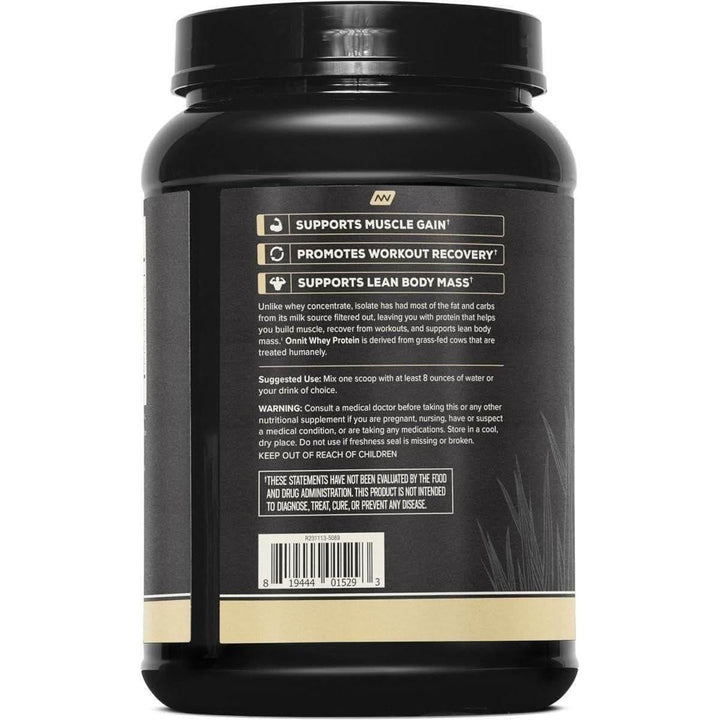 Onnit Grass-Fed Whey Isolate Protein: Pure Fuel for Power & Recovery!