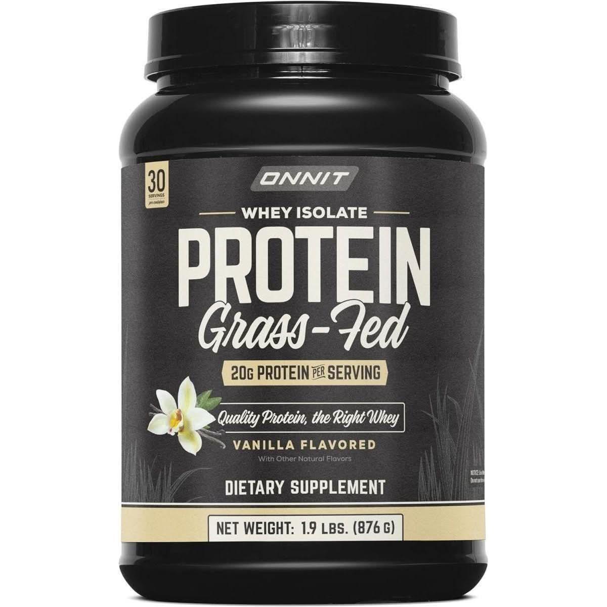 Onnit Grass-Fed Whey Isolate Protein: Pure Fuel for Power & Recovery!