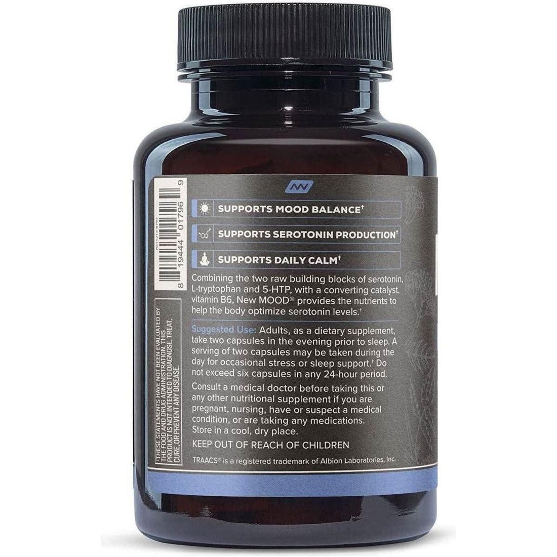 Onnit New Mood Stress Relief, Sleep & Mood Support (30 Capsules) | Relax & Unwind Naturally Onnit