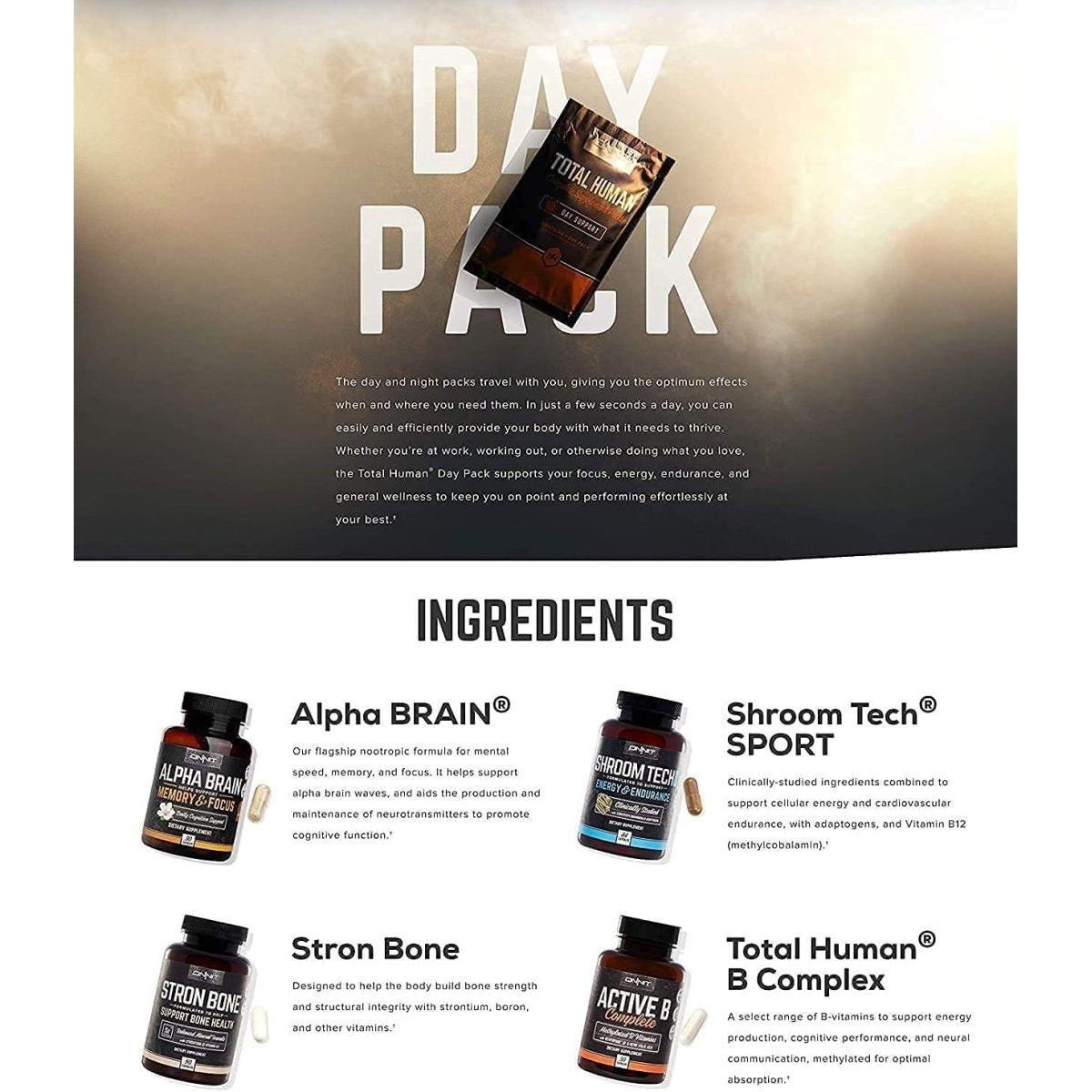 Onnit Total Human Day & Night Vitamin Packs Complete 24/7 Nutrition Made Simple