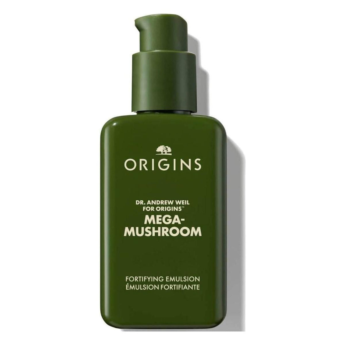 Origins Dr. Weil Mega-Mushroom Relief & Resilience Fortifying Emulsion 100ml SOOTHE • STRENGTHEN • PROTECT WITH PLANT-POWERED MUSHROOM SCIENCE