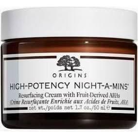 Origins Night-A-Mins Oil-Free Moisturizer 50ml | AHA Overnight Renewal for Radiant Skin