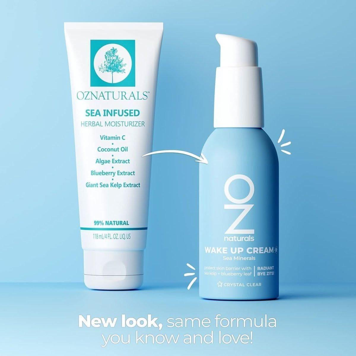 OZNATURALS Wake Up Cream Lightweight Daily Moisturizer 50ml | Brightening, Hydrating &amp; Protective Skincare