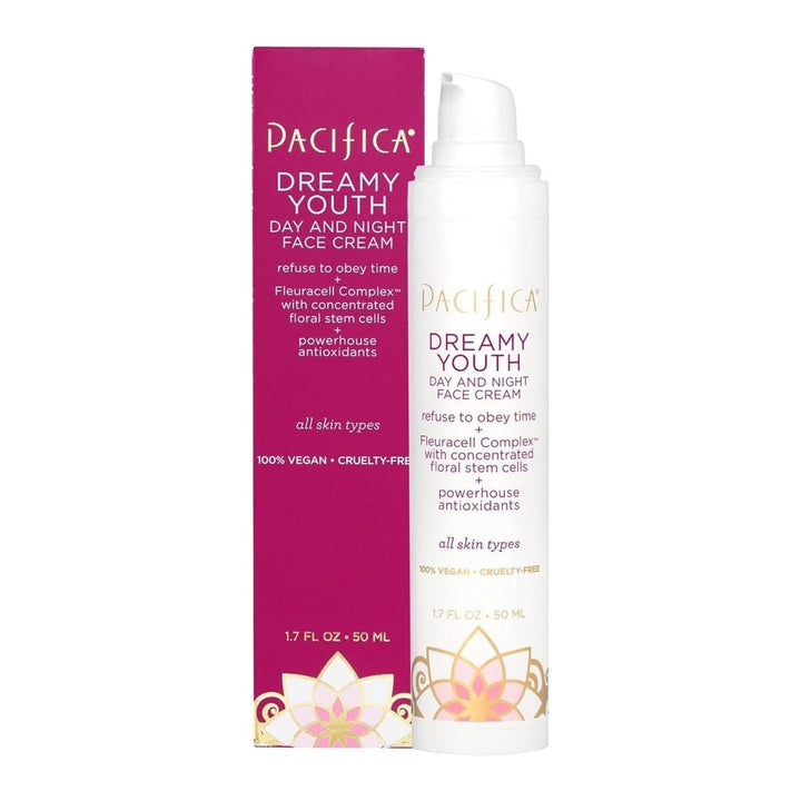 Pacifica Dreamy Youth Day &amp; Night Face Cream 50ml | Peptide-Rich Moisturiser for Glowing, Hydrated Skin