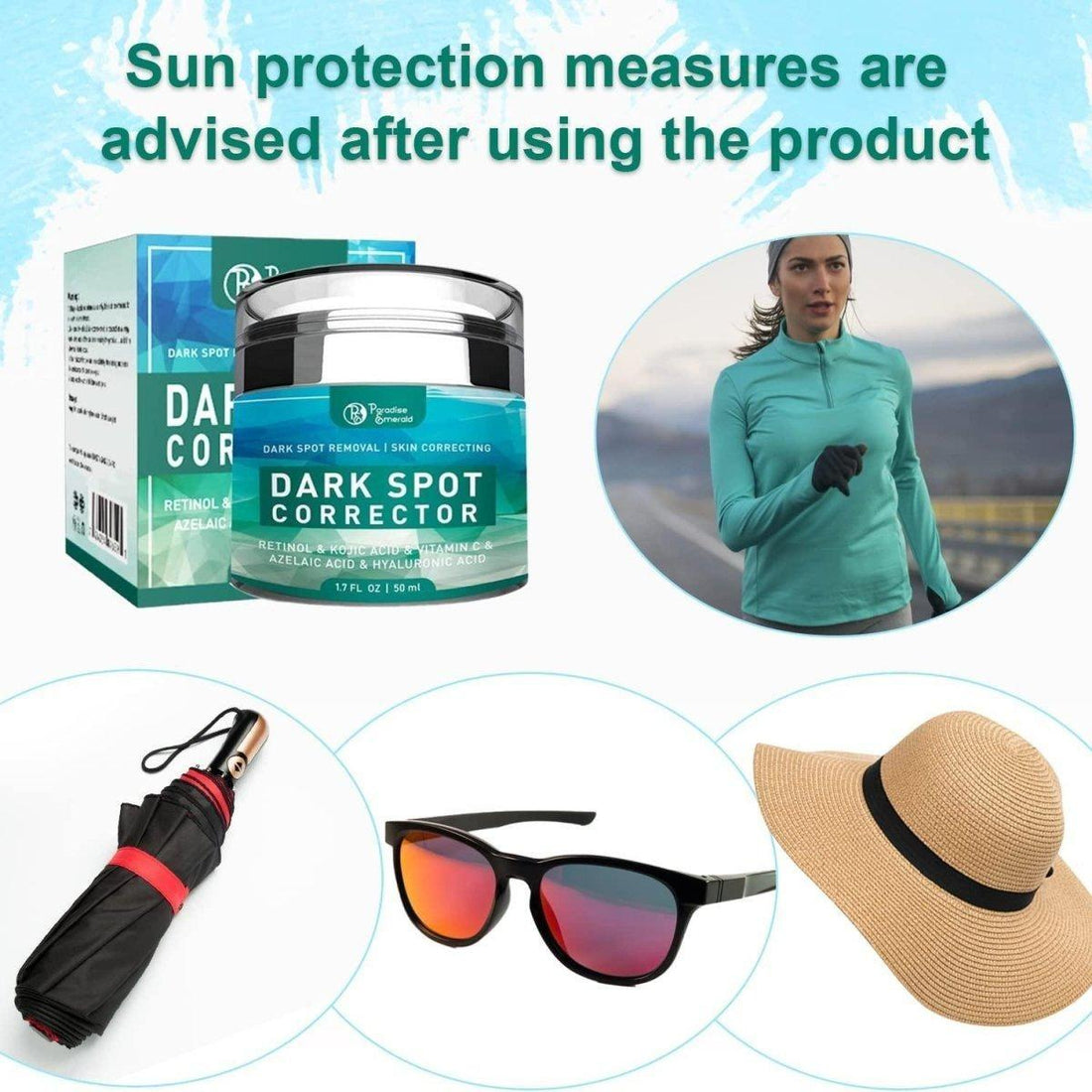 Paradise Emerald Dark Spot Corrector | Natural Brightening Cream for Hyperpigmentation, Melasma & Uneven Skin Tone Paradise Emerald