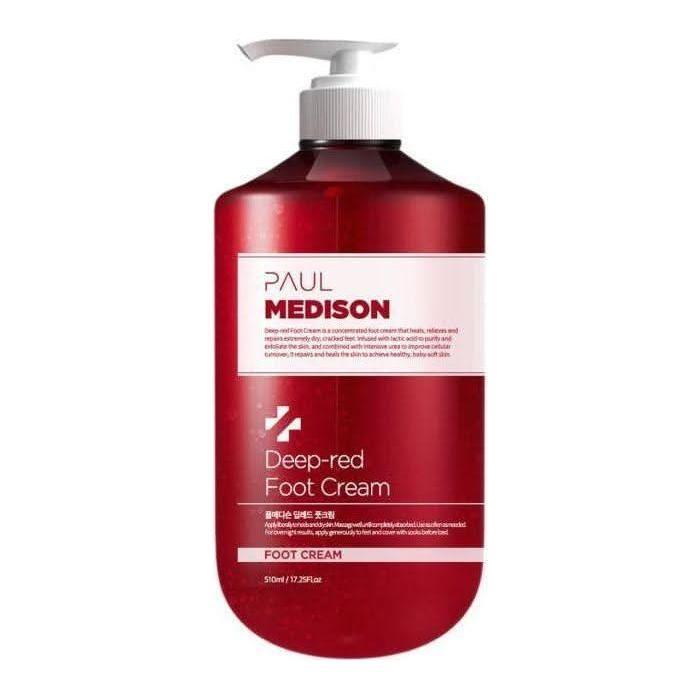 PAUL MEDISON Deep-Red Keratin Care Foot Cream – Rescue for Cracked Heels & Calluses