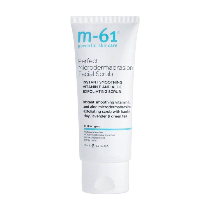 M-61 Perfect Microdermabrasion Facial Scrub 75ml | 1-Minute Polishing Mask with Kaolin, Vitamin E &amp; Aloe M-61