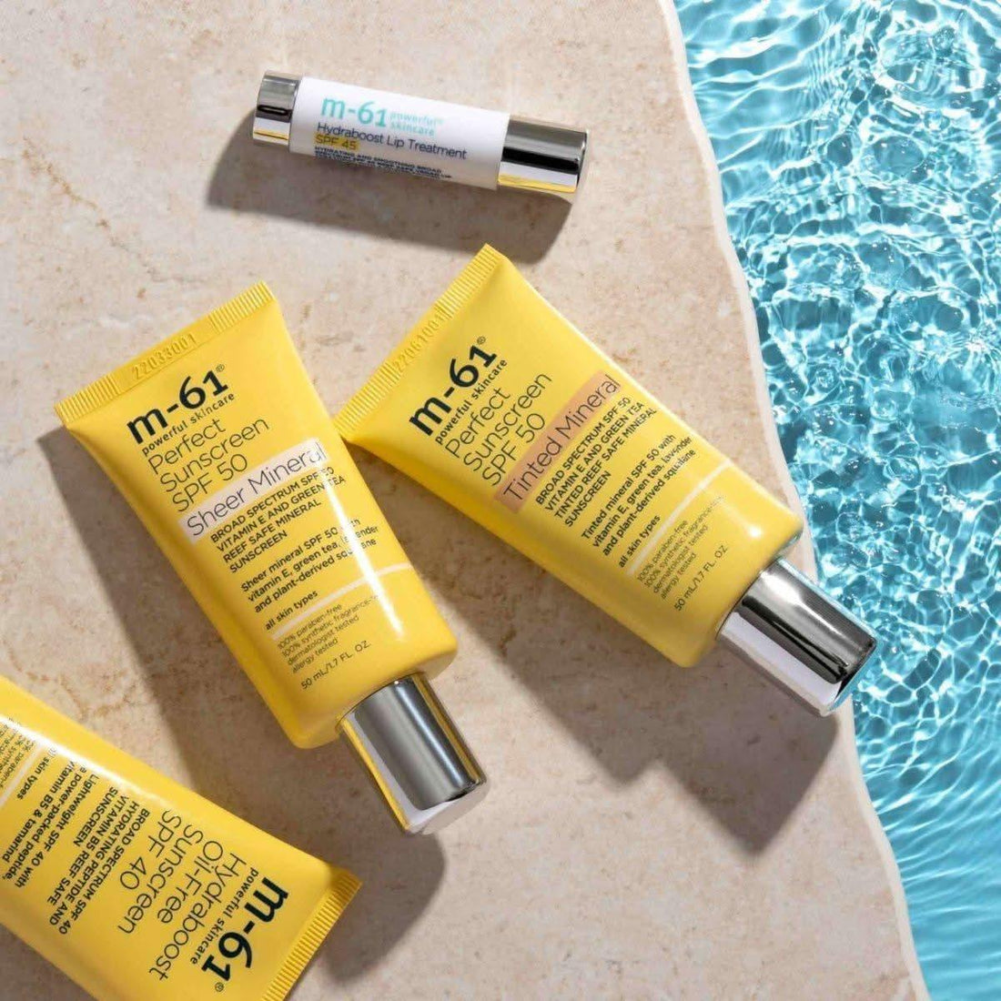 M-61 Perfect Sheer Mineral Sunscreen SPF 50 50ml | Lightweight Reef-Safe SPF with Zero White Cast M-61