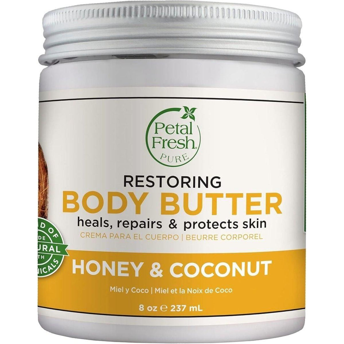 Petal Fresh Restoring Body Butter 240ml | Ultra-Hydrating Body Butter with Honey, Coconut Oil & Shea Butter