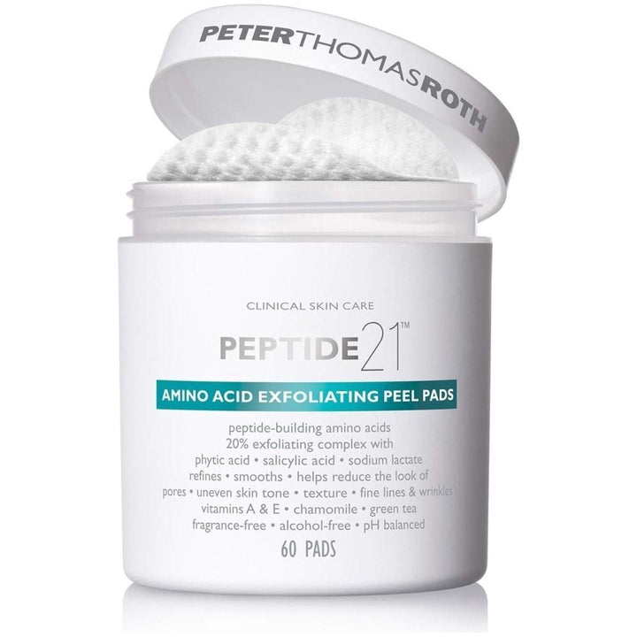 Peter Thomas Roth Peptide 21 Amino Acid Exfoliating Peel Pads 60 Pads | Smoother, Firmer & Radiant Skin