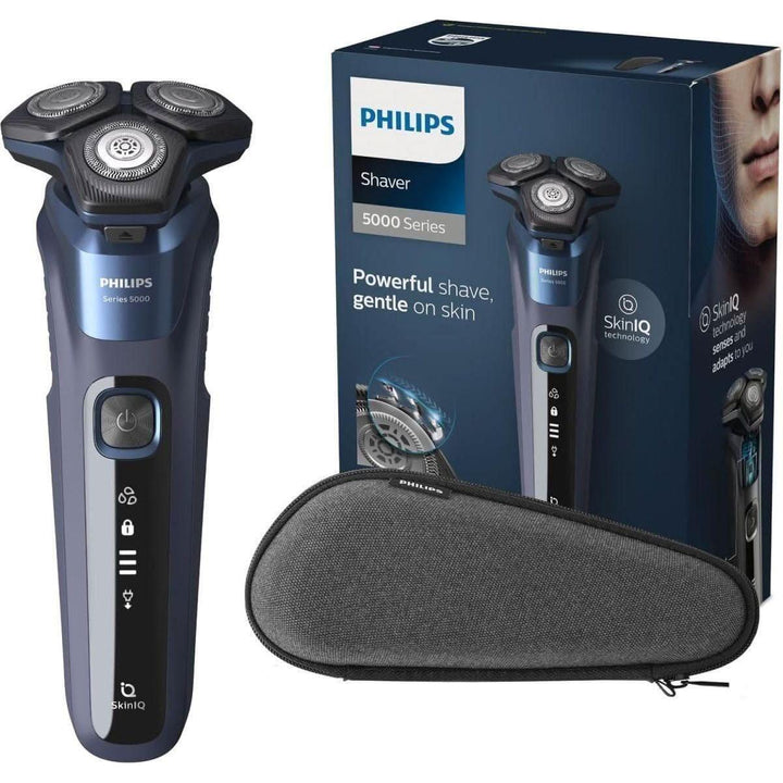 Philips Series 5000 Wet & Dry Electric Shaver Smarter Shaving, Superior Comfort! Precision That Adapts to You – The Ultimate Close Shave, Your Way!