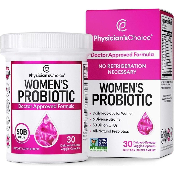 Physician's Choice Women¡¯s Probiotics 50 Billion CFU | Gut, Urinary & Feminine Health Support with D-Mannose & Pro-Cran