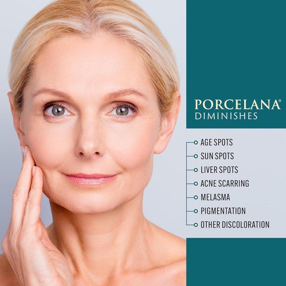 Porcelana Skin Brightening Daytime Hydration Cream | Fades Dark Spots & Hyperpigmentation Porcelana