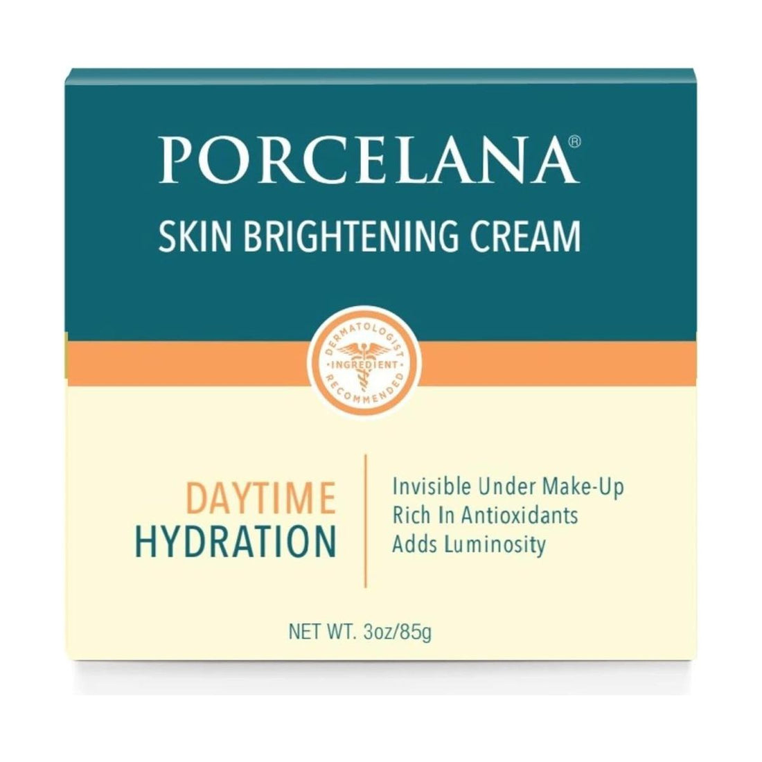 Porcelana Skin Brightening Daytime Hydration Cream | Fades Dark Spots & Hyperpigmentation Porcelana