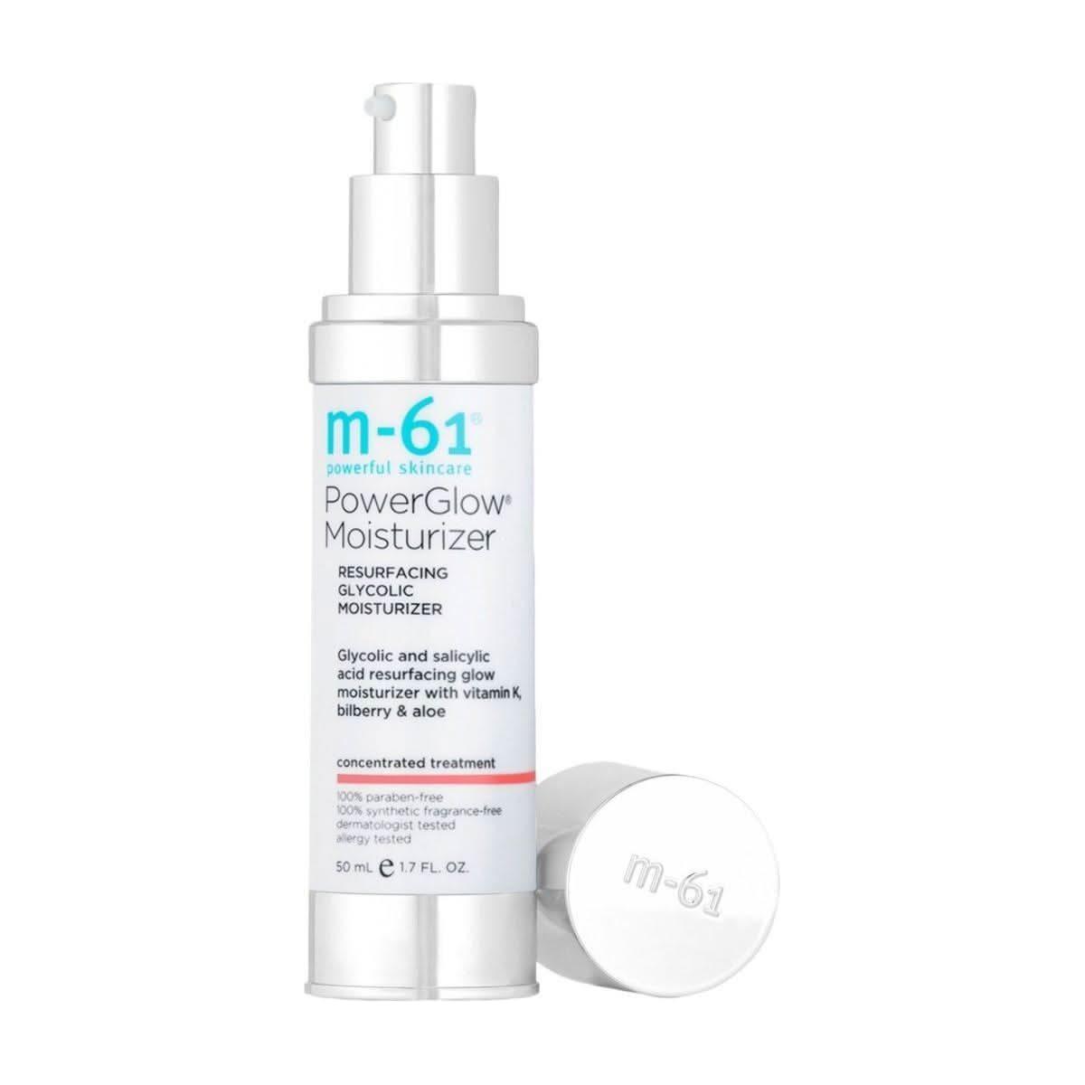 M-61 PowerGlow Moisturizer 50ml | Radiance-Boosting Exfoliating Moisturiser with Glycolic, Bilberry &amp; Aloe