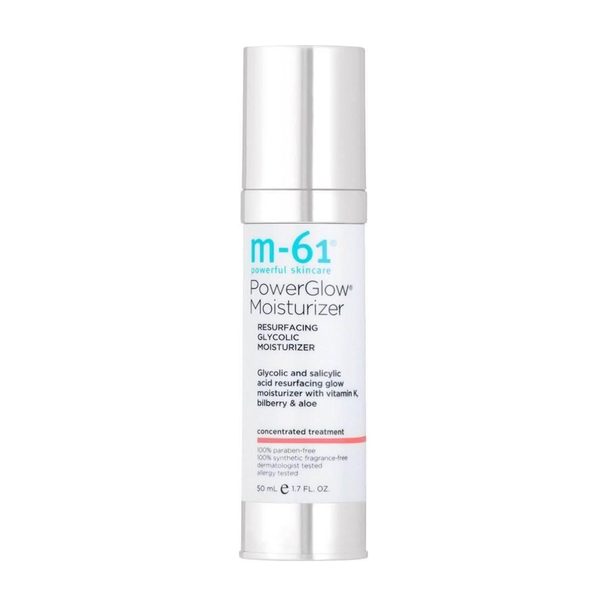 M-61 PowerGlow Moisturizer 50ml | Radiance-Boosting Exfoliating Moisturiser with Glycolic, Bilberry &amp; Aloe