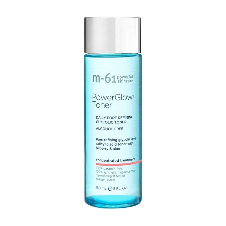 M-61 PowerGlow Toner 150ml | Daily Pore-Refining Toner with Glycolic Acid, Salicylic Acid, Bilberry &amp; Aloe