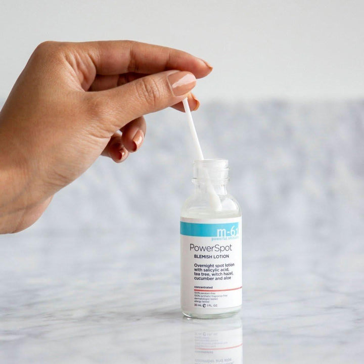 M-61 PowerSpot Blemish Lotion 30ml | Overnight Spot Treatment with Salicylic Acid, Tea Tree &amp; Camphor
