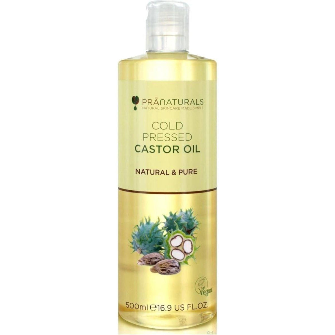 PraNaturals Cold Pressed Castor Oil: Your All-Natural Beauty Multi-Tasker