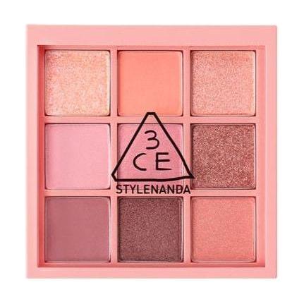 3CE Multi Eye Color Palette Beach Muse 8.1g | 9-Color Soft Pink & Coral Eyeshadow Palette