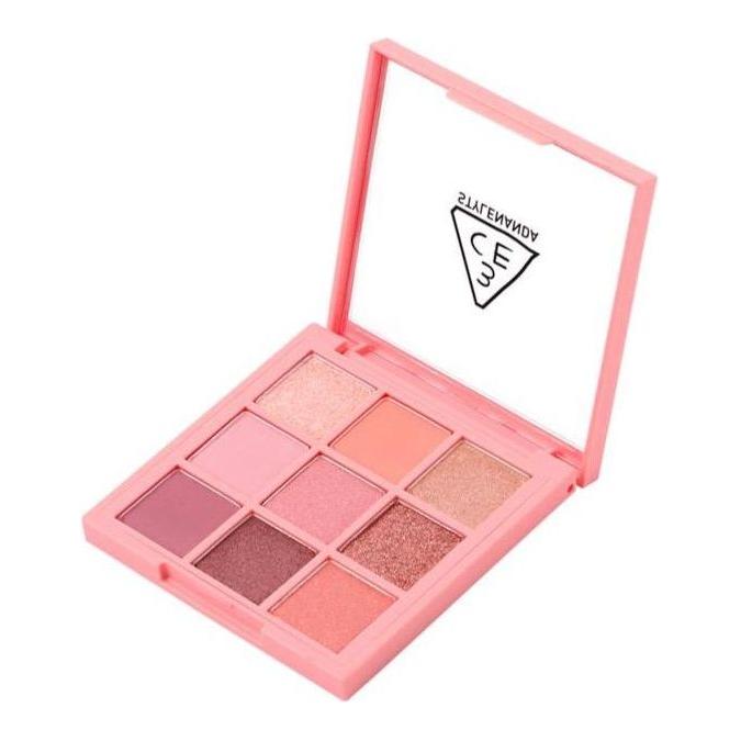 3CE Multi Eye Color Palette Beach Muse 8.1g | 9-Color Soft Pink & Coral Eyeshadow Palette