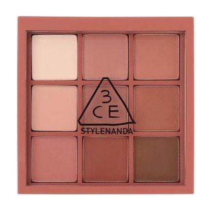 3CE Multi Eye Color Palette 8.1g Dry Bouquet | 9-Shade Muted Rose Eyeshadow Palette