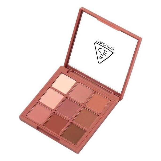 3CE Multi Eye Color Palette 8.1g Dry Bouquet | 9-Shade Muted Rose Eyeshadow Palette