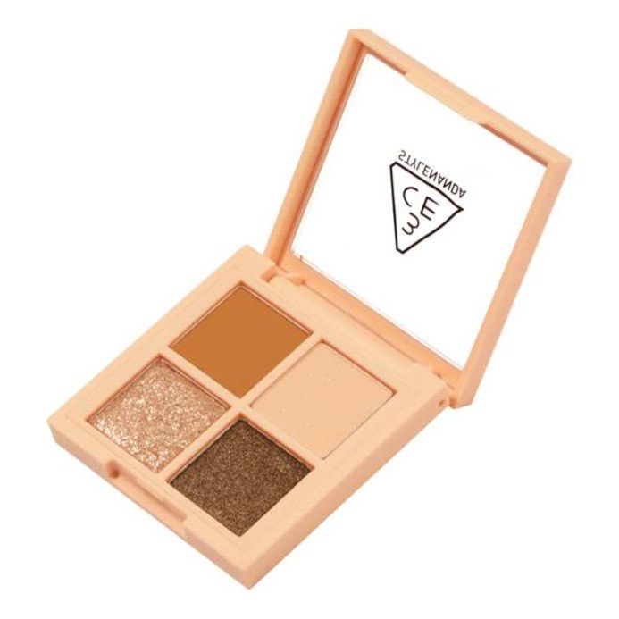 3CE Mini Multi Eye Color Palette 3.5g Almond Fudge | Everyday Neutrals for Effortless Eye Looks