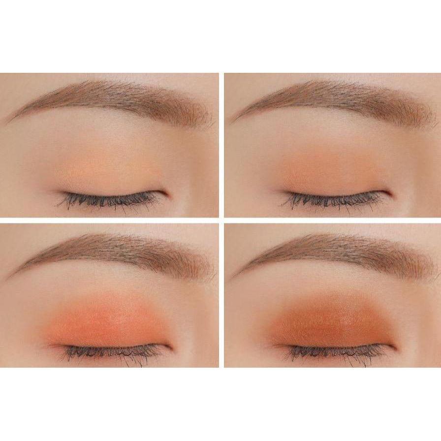 3CE Mini Multi Eye Color Palette 3.5g (#Brown Rum) | Warm Orange-Brown Shades for Depth & Definition