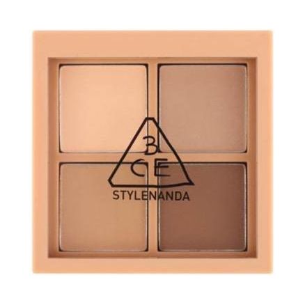 3CE Mini Multi Eye Color Palette #Flat Call | Classic Matte Browns for Everyday Elegance