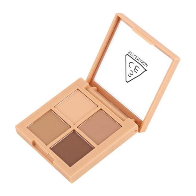 3CE Mini Multi Eye Color Palette #Flat Call | Classic Matte Browns for Everyday Elegance