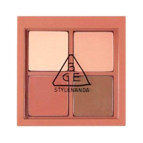 3CE Mini Multi Eye Color Palette  #Rose Latte | Soft Matte Eyeshadows in Romantic Rose-Neutral Tones