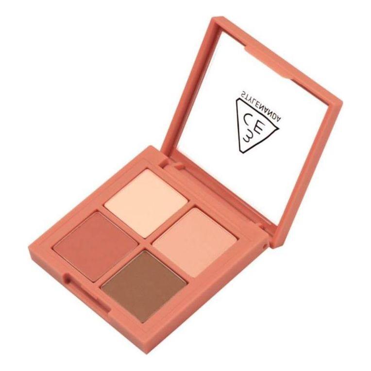 3CE Mini Multi Eye Color Palette  #Rose Latte | Soft Matte Eyeshadows in Romantic Rose-Neutral Tones