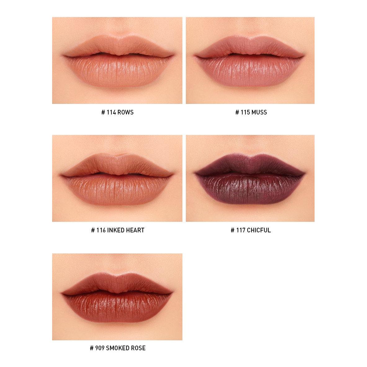 3CE Mood Recipe Matte Lip Color 3.5g (#No1) 5 Colors | Ultra-Smooth, Long-Lasting Matte Lipstick