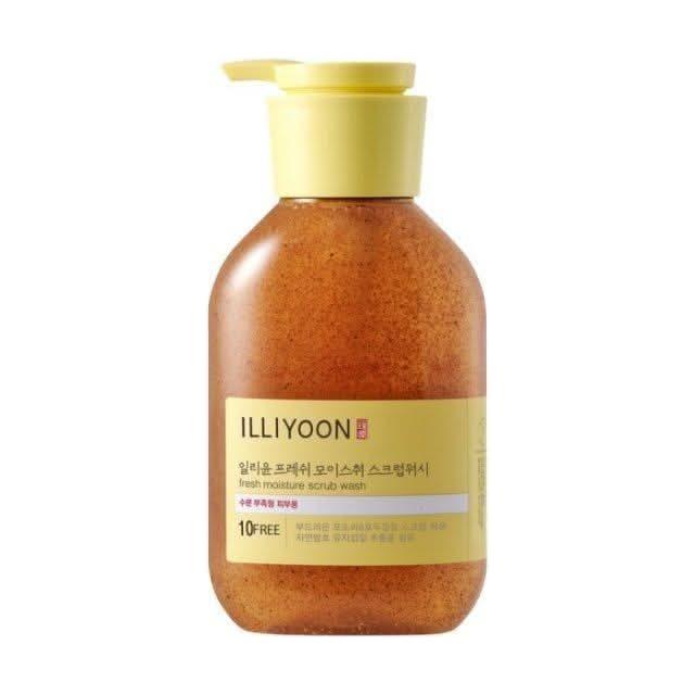 ILLIYOON Fresh Moisture Scrub Wash - 400ml | Deep Cleansing & Hydrating Body Wash ILLIYOON