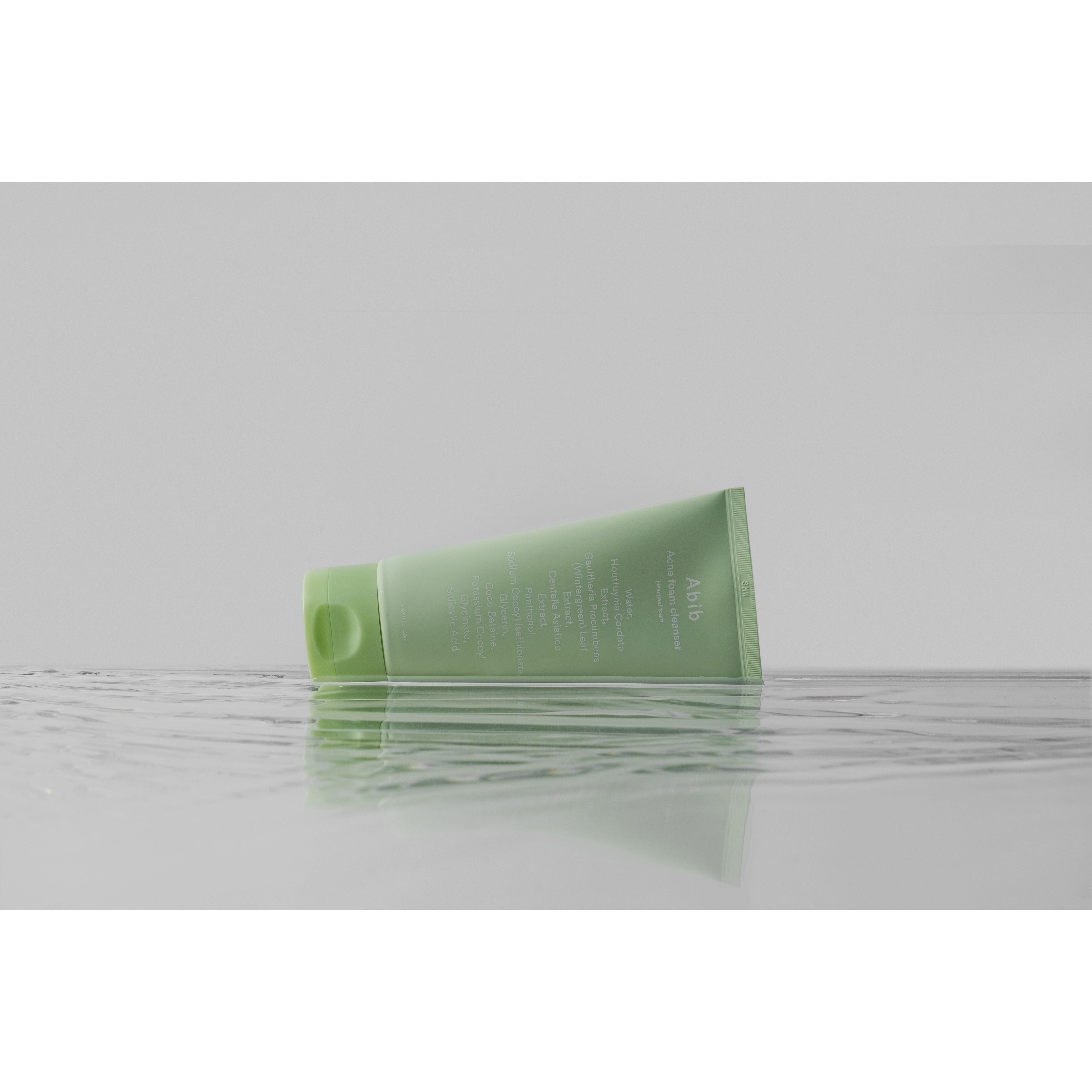 Abib Acne Foam Cleanser Heartleaf Foam 150ml | Gentle, pH-Balanced Acne Care Abib