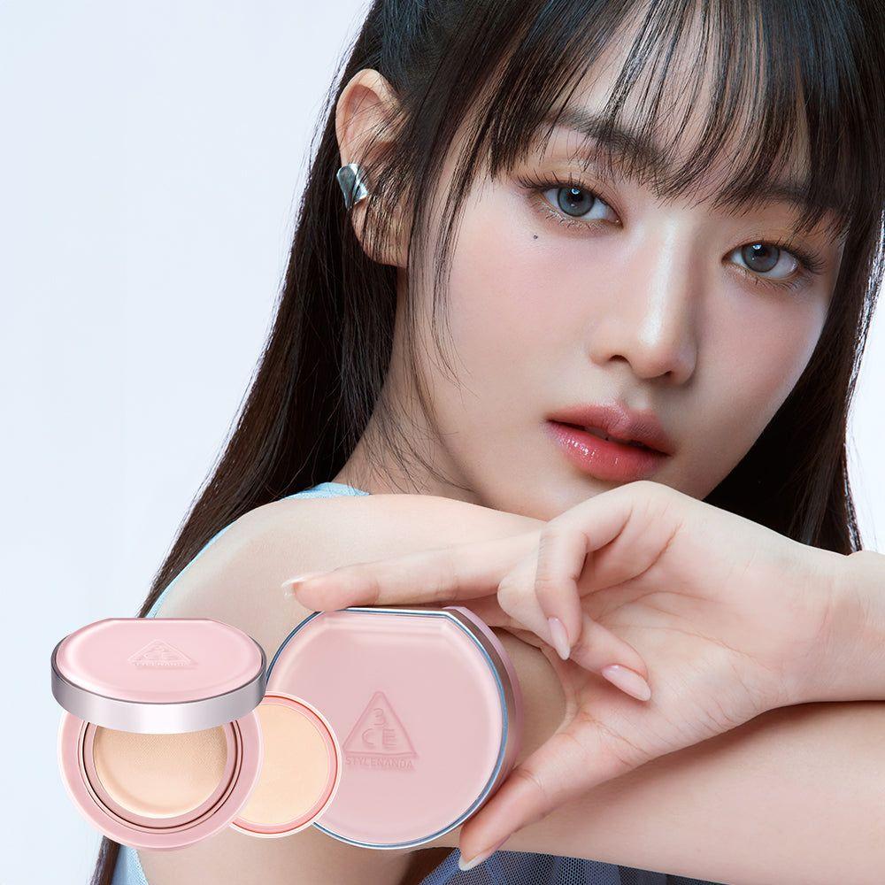 3CE Fitting Mesh Cushion (11g + 11g Refill, SPF40 PA+++) | 24-Hour Smooth & Radiant Coverage