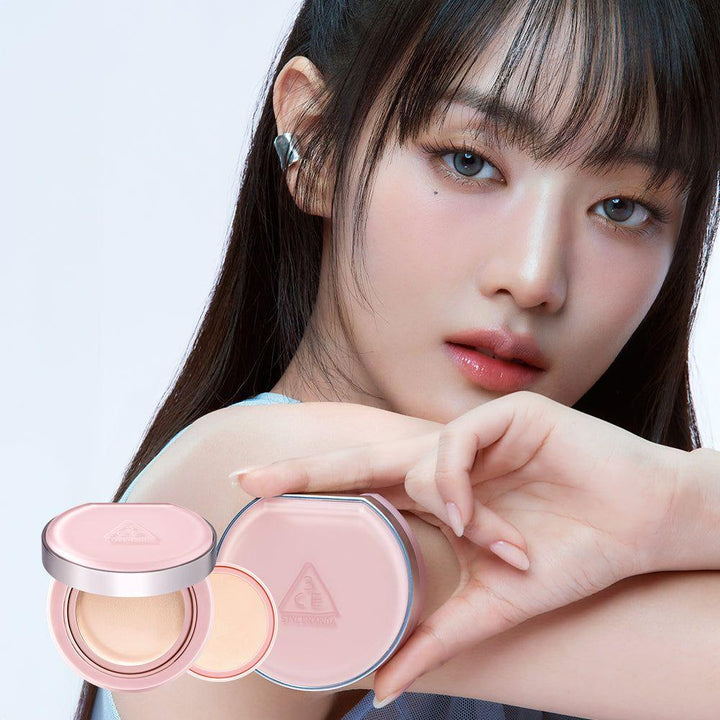 3CE Fitting Mesh Cushion (11g + 11g Refill, SPF40 PA+++) | 24-Hour Smooth & Radiant Coverage