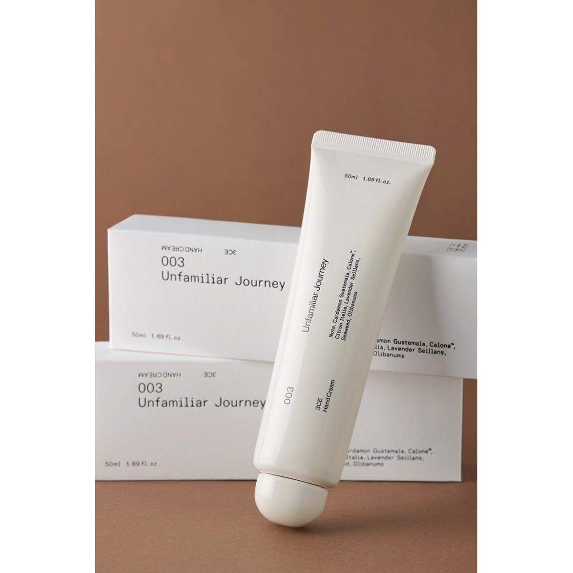 3CE Hand Cream 50ml #Unfamiliar Journey | Deep Hydration & Elegant Fragrance