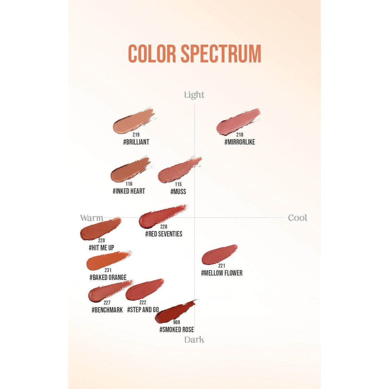 3CE Mood Recipe Matte Lip Color 3.5g #231 Baked Orange | Bold & Long-Lasting Matte Lipstick