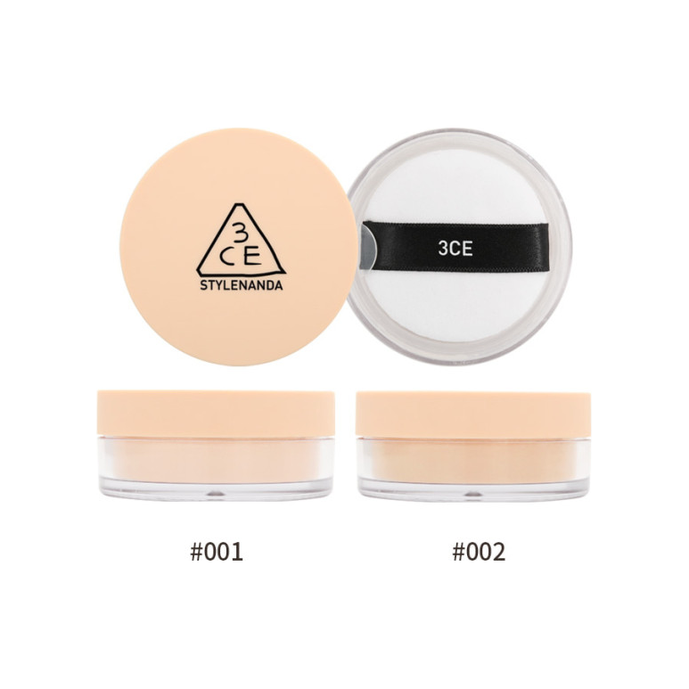 3CE Natural Finish Loose Powder 8.5g | Oil-Control & Pore-Blurring Setting Powder