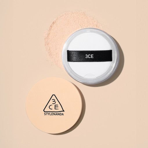 3CE Natural Finish Loose Powder 8.5g | Oil-Control & Pore-Blurring Setting Powder